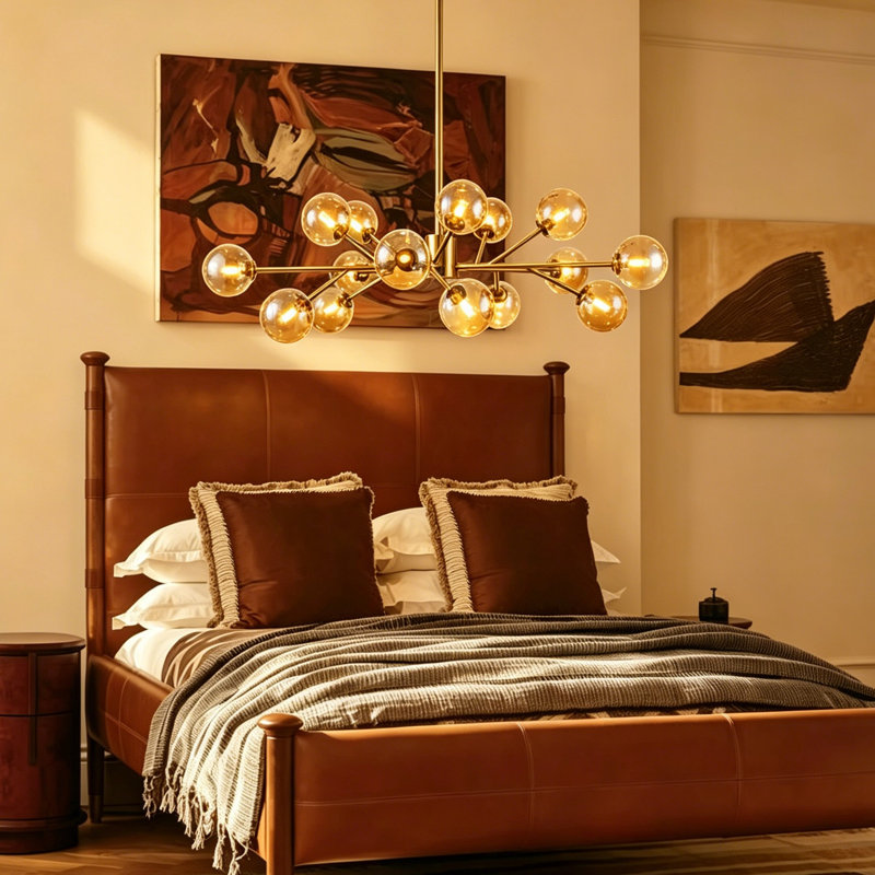 Wade Logan® Burness 15 - Light Sputnik Modern Linear Chandelier
